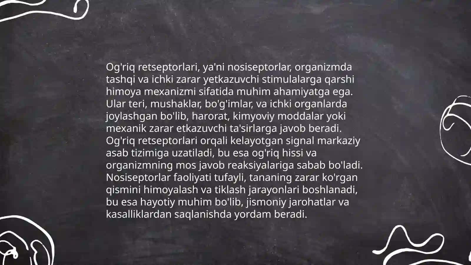 Og'riq retseptorlari 4