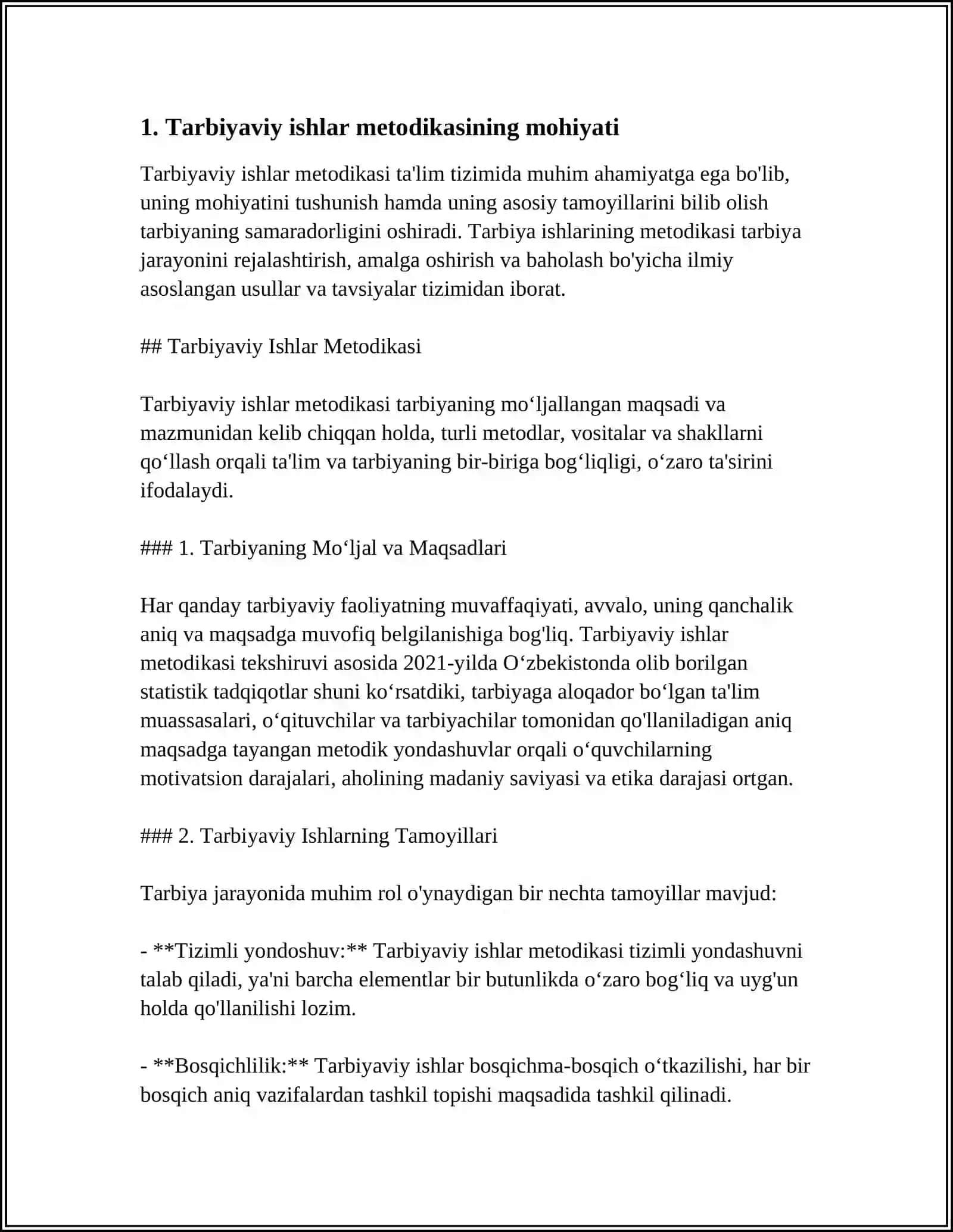 TARBIYAVIY ISHLAR METODIKASI 4