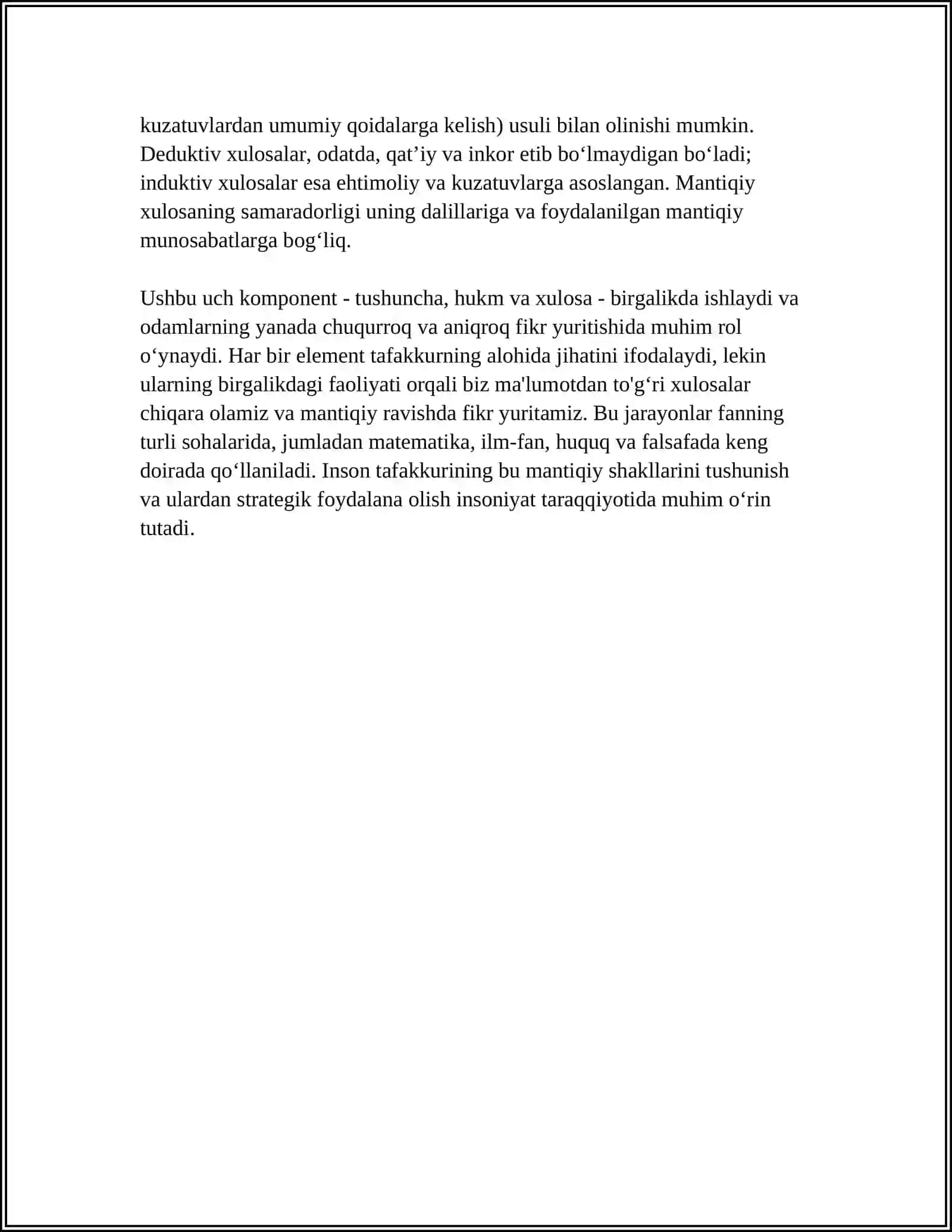 TAFAKKURNING MANTIQIY SHAKILLARI VA QONUNLARI 4
