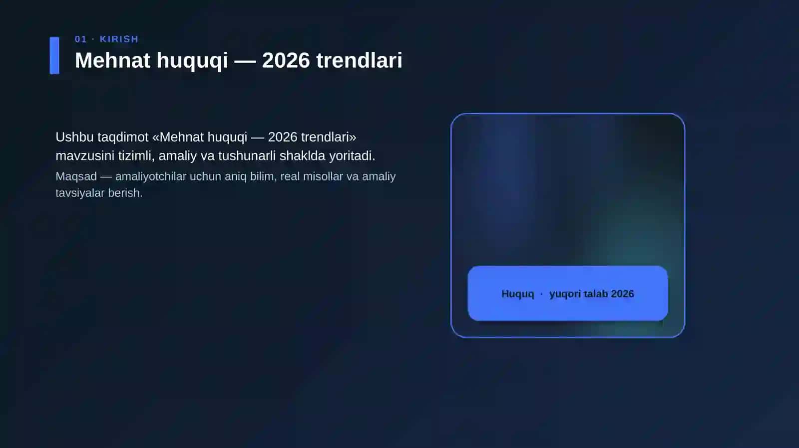 Mehnat huquqi — 2026 trendlari 4