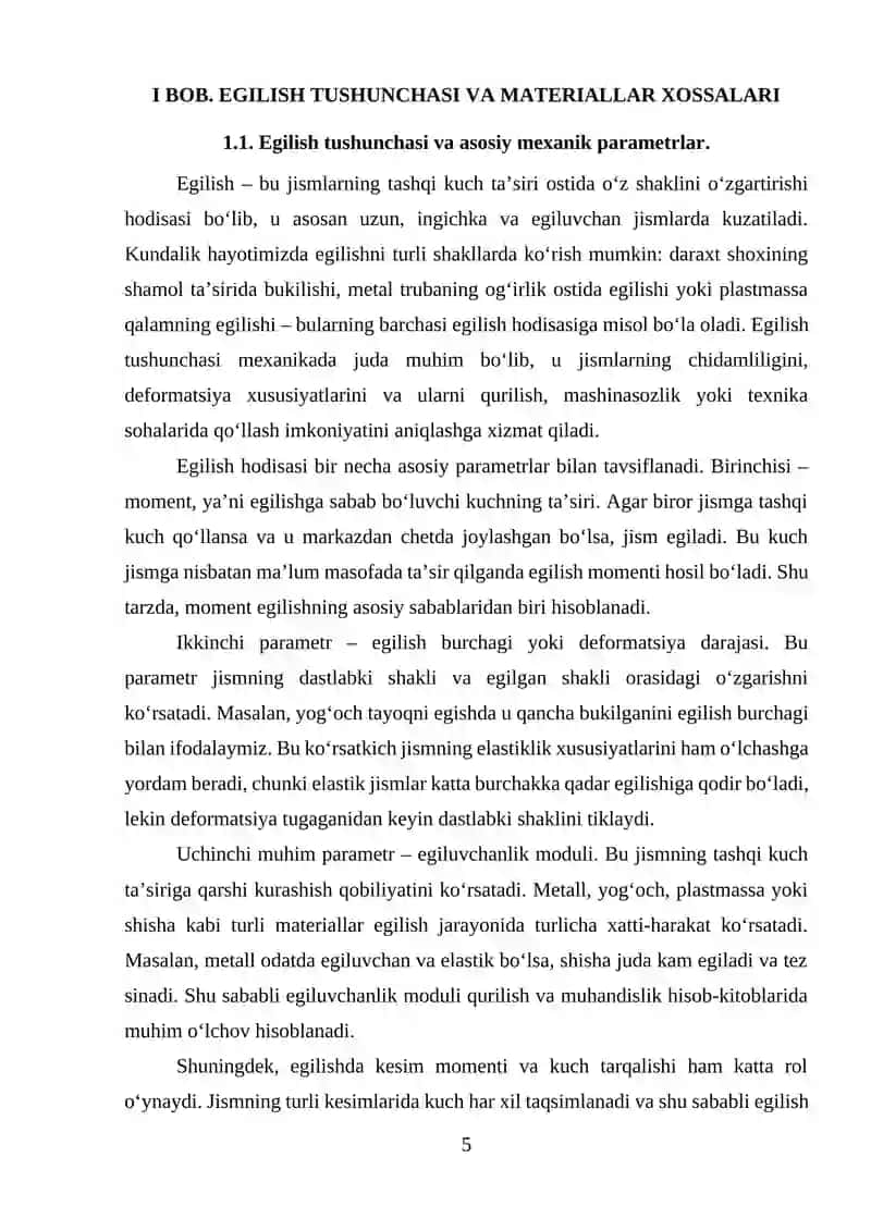 TURLI MATERIALLARDA EGILISH TAHLILI 4