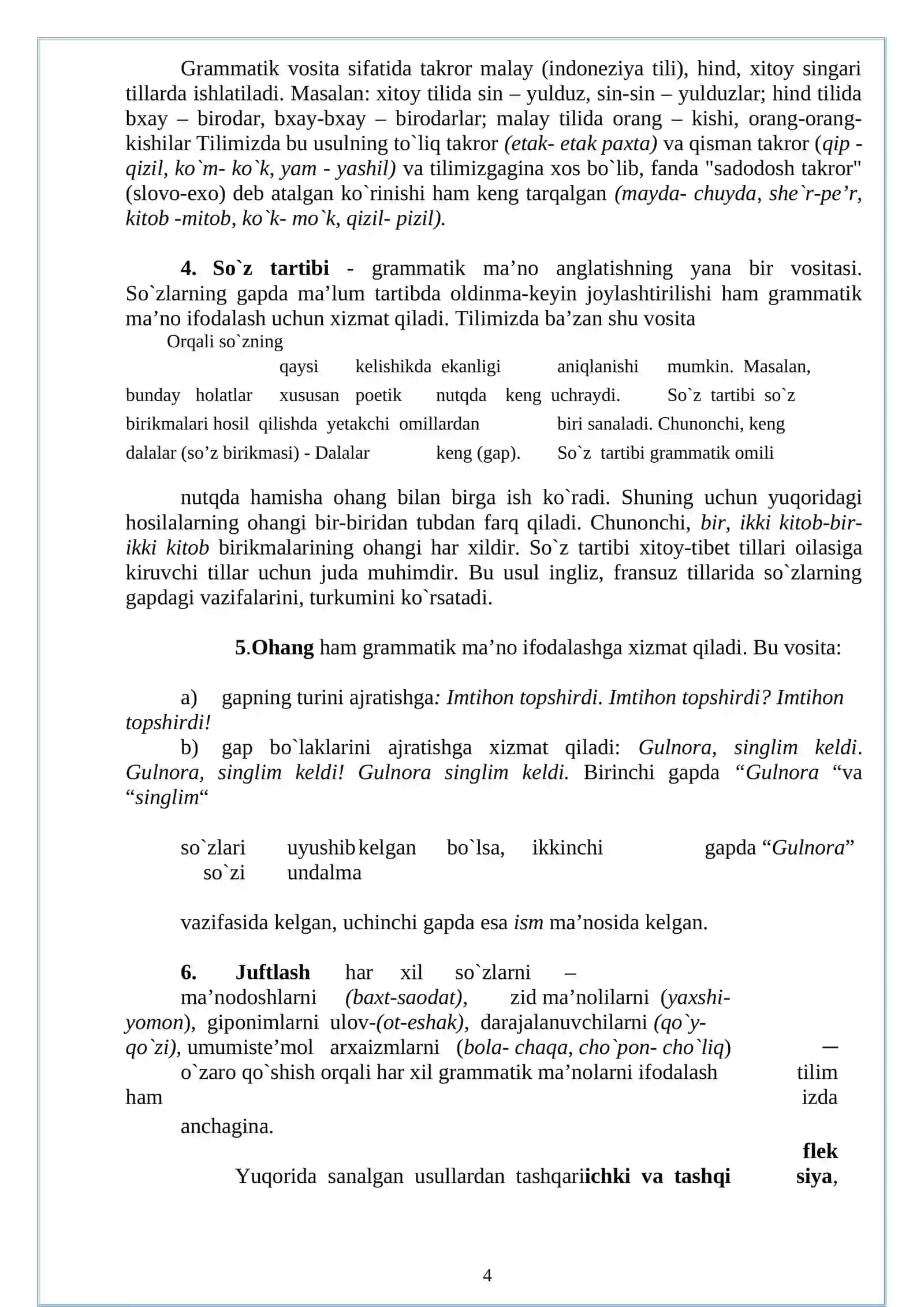 Grammatika. Morfologiya 4