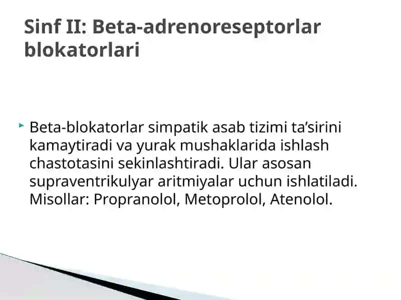 Antiaritmik dori vositalari 4