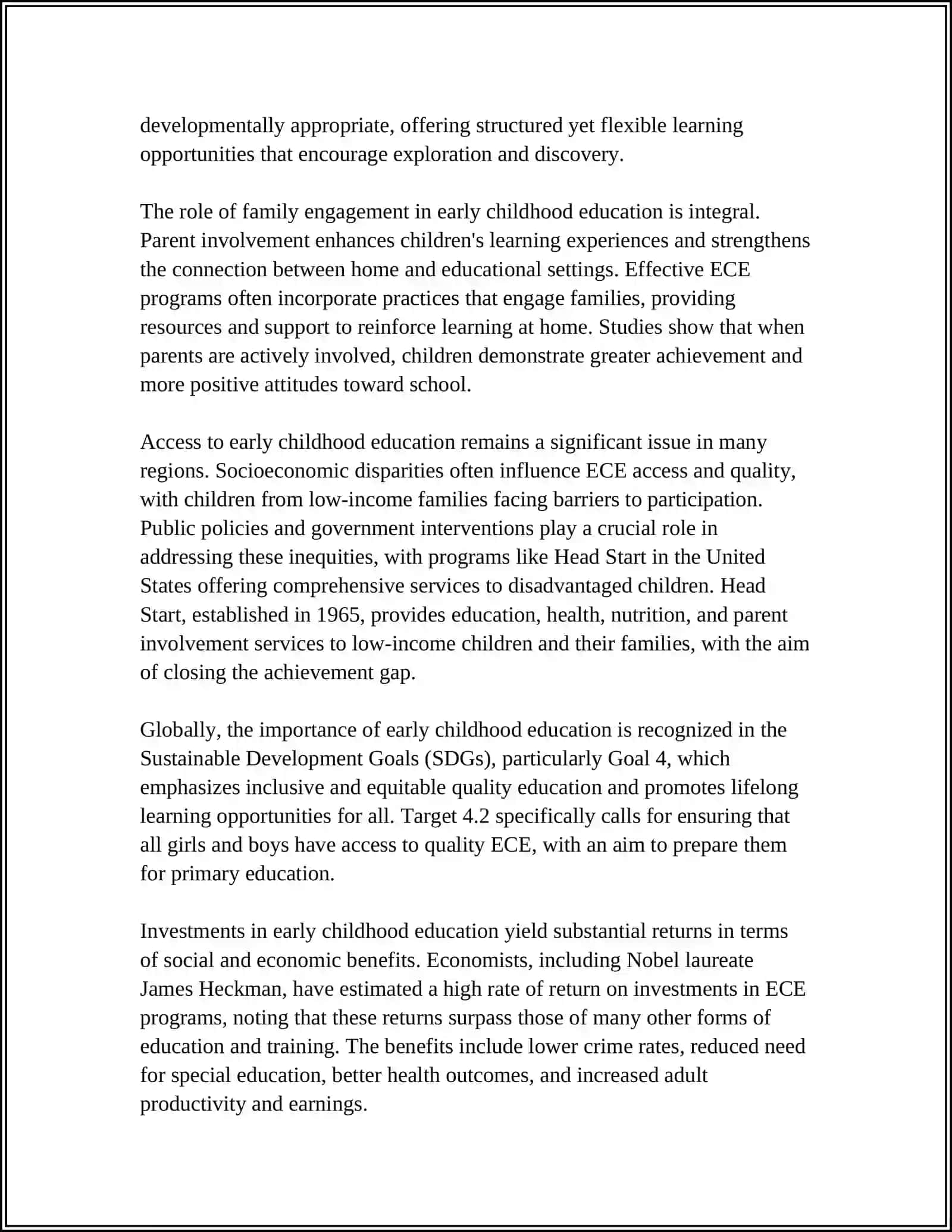 Early childhood education 4