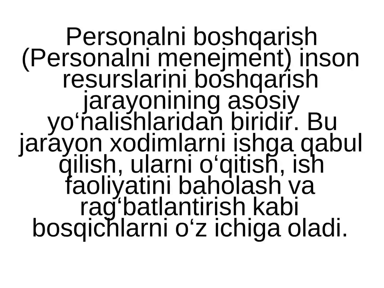 Personalni boshqarish 4