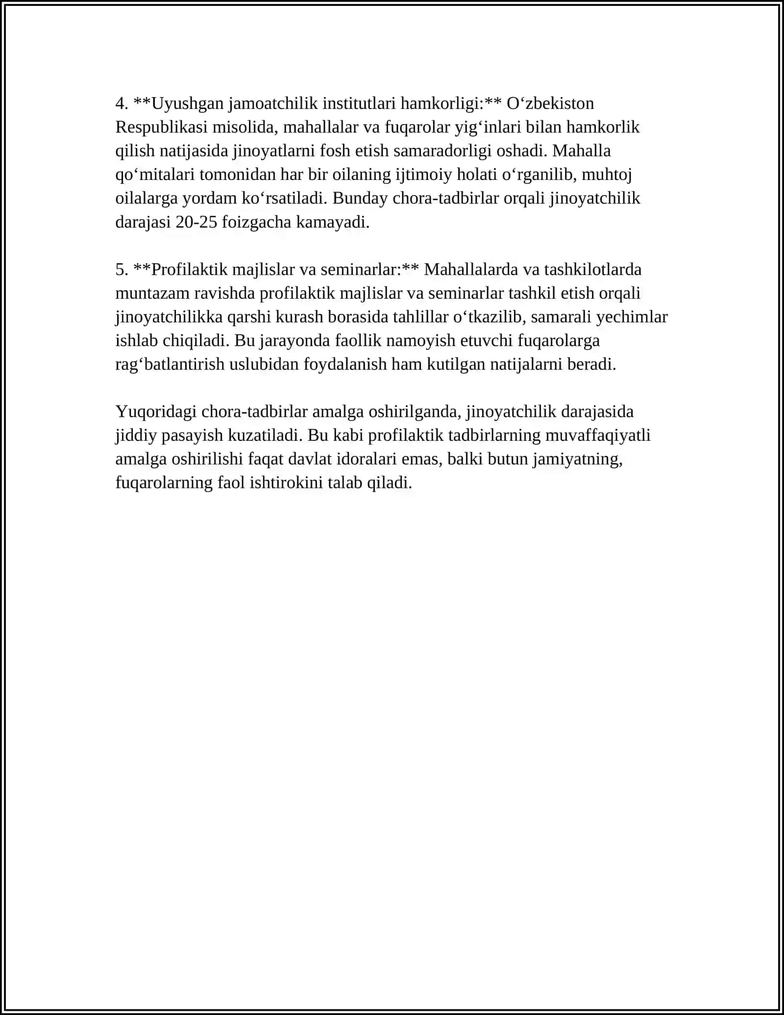 JINOYATCHILIKNI OLDINI OLISH 4