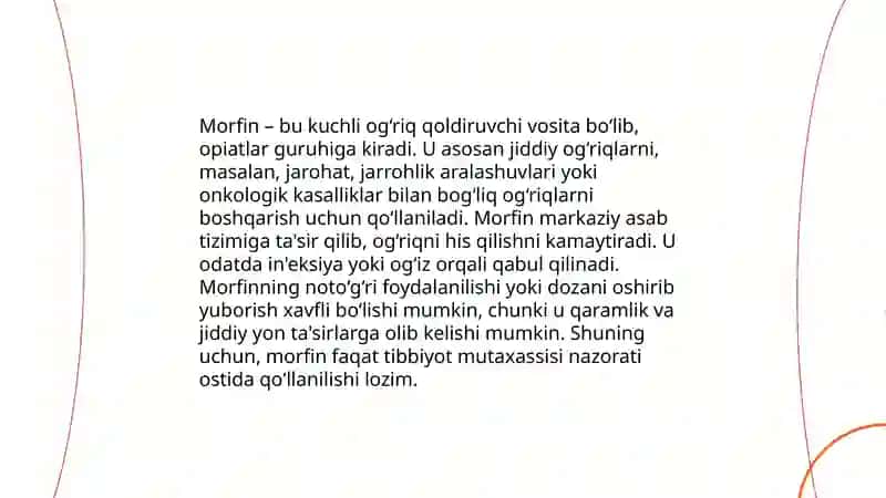 Og‘riqni qoldiruvchi vositalar 4