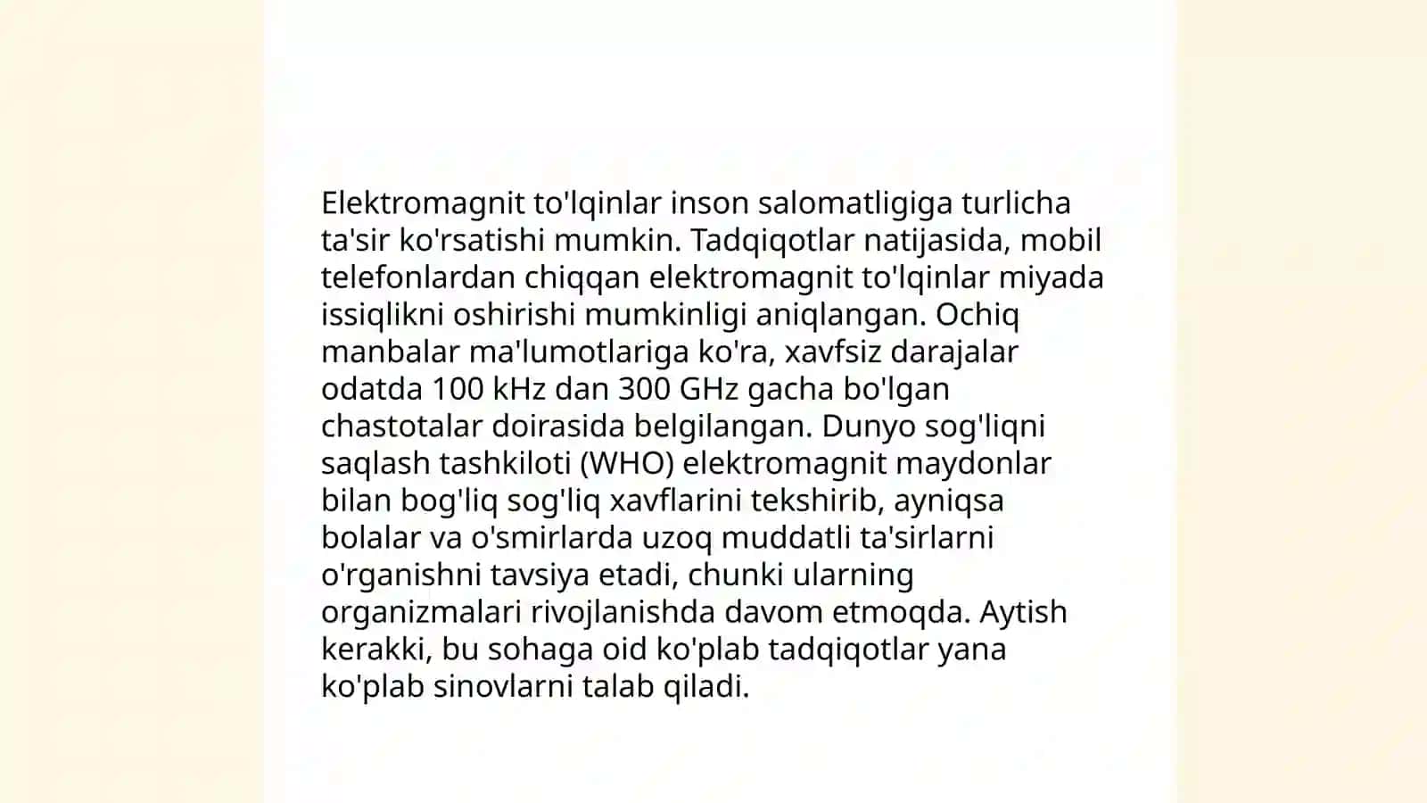 Elektor tokining organizmga taʼsiri 4