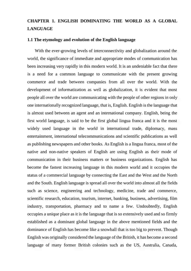 THE ROLE OF ENGLISH LANGUAGE AROUND THE WORLD 4