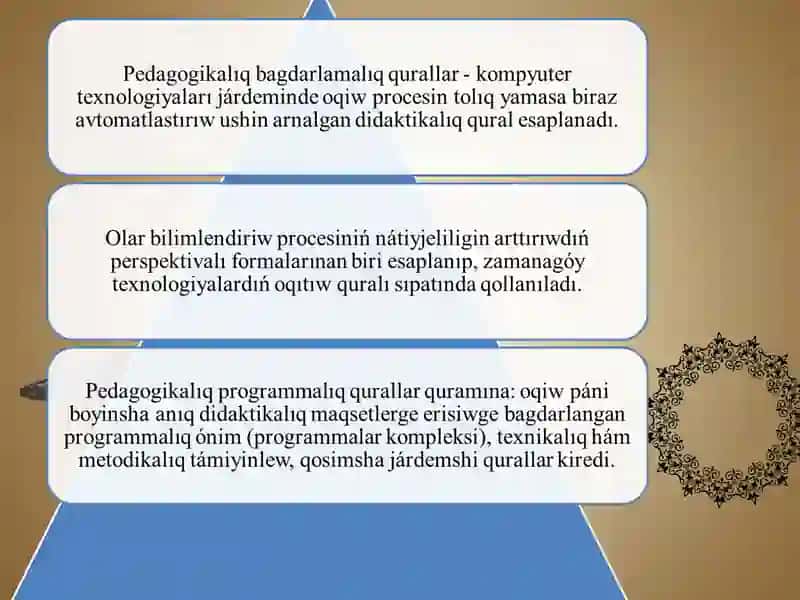 Àmeliy programmalar pedagogikalıq programmalardi qurallarin jaratiw 4