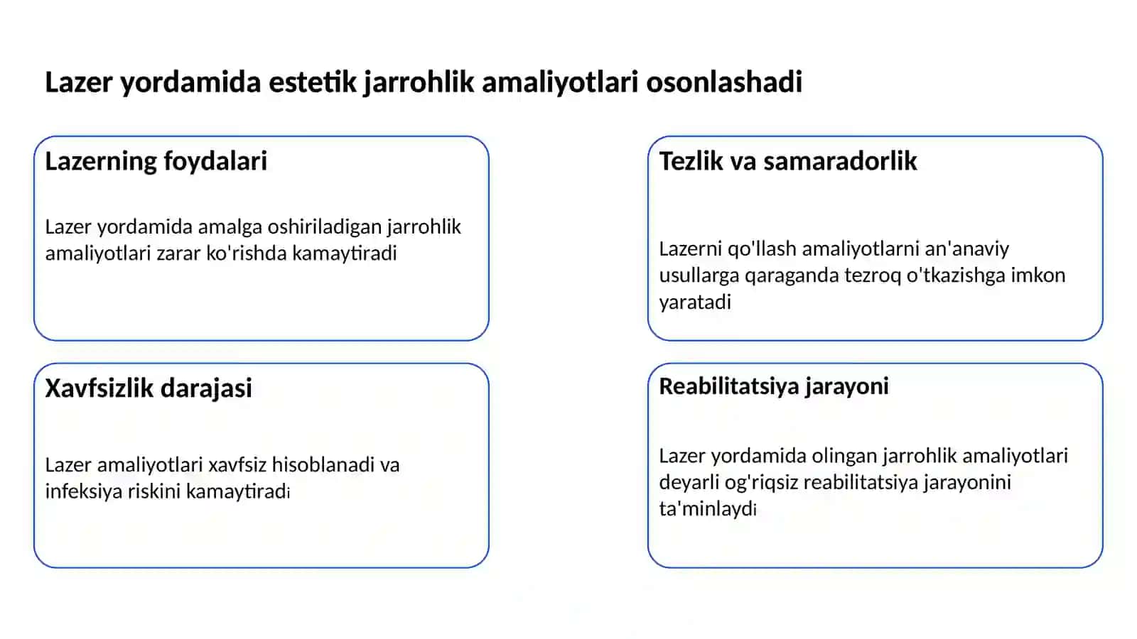 Lazerning Tibbiyotda Qoʻllanilishi 4