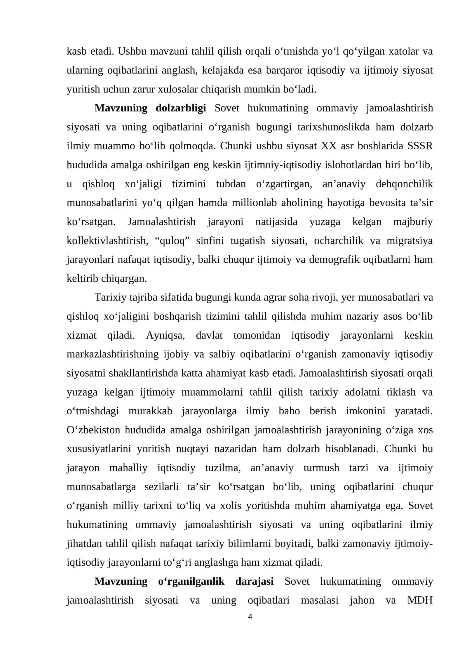 Sovet hukumatining ommaviy jamoalashtirish siyosati va uning oqibatlari 4
