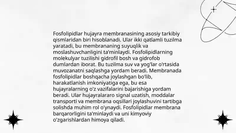 Hujayra membranasining tuzulishi 4