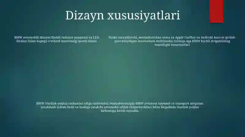 Muqaddima BMW avtomobillarining yulduz kulti 4