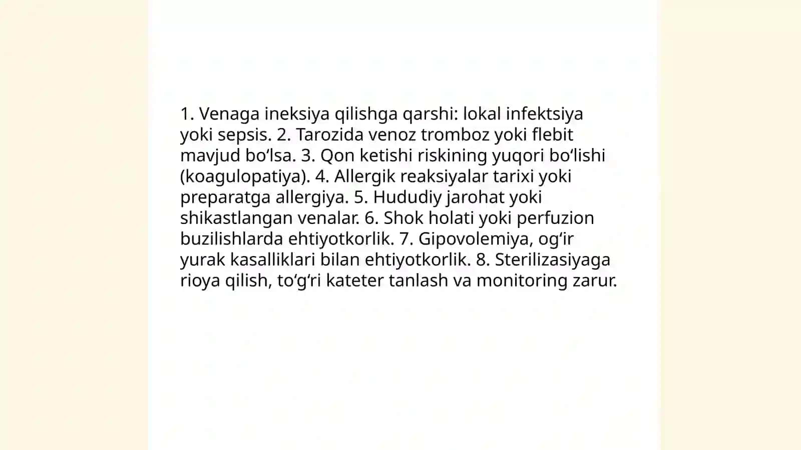 Venaga ineksiya qilish 4