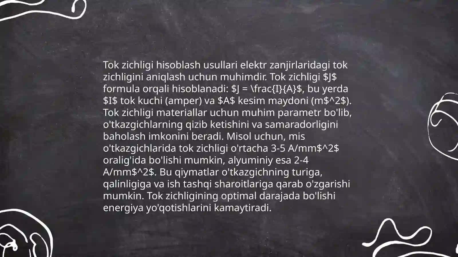 Tok kuchi va tok zichligi 4
