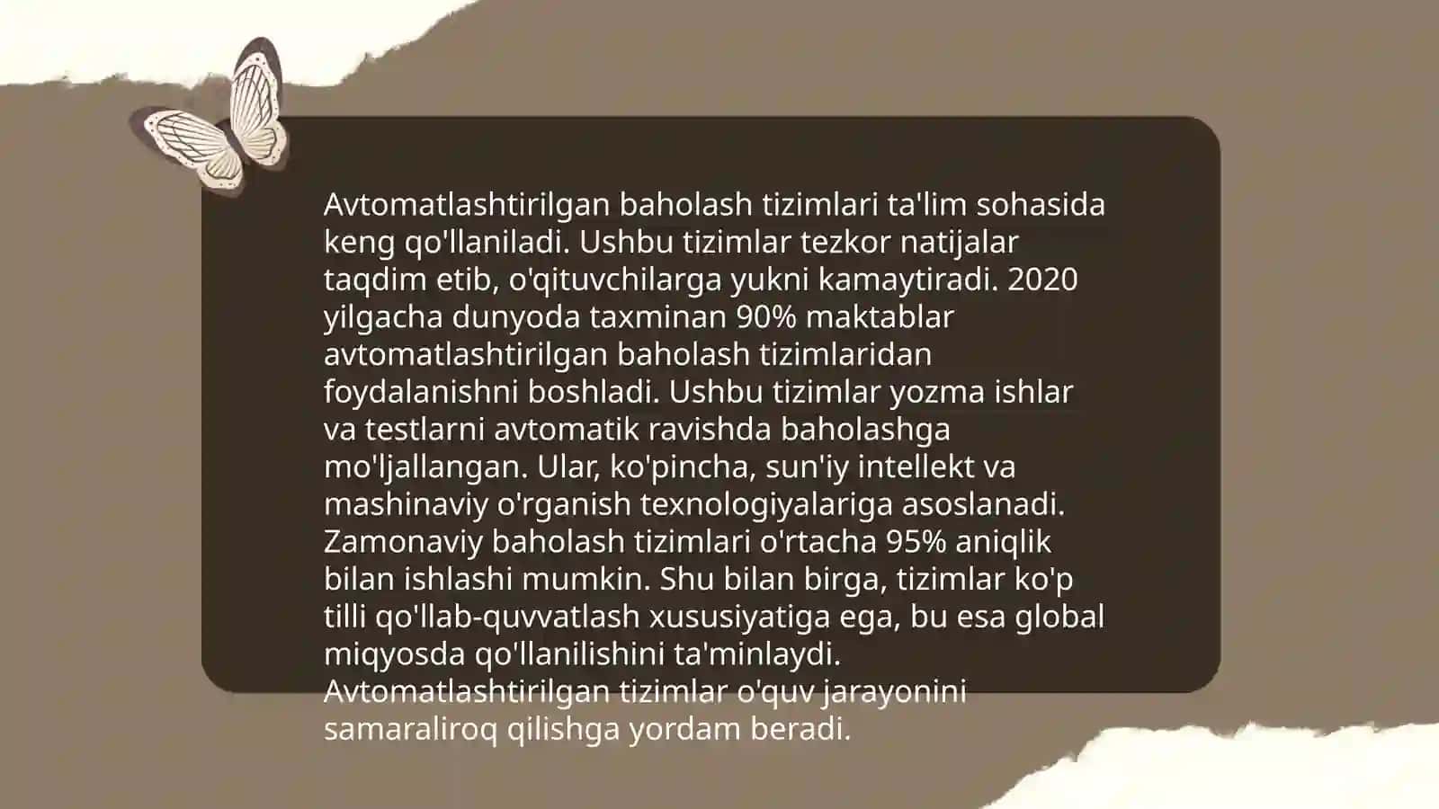 Bilimni baholovchi tekshirish tizimlari 4