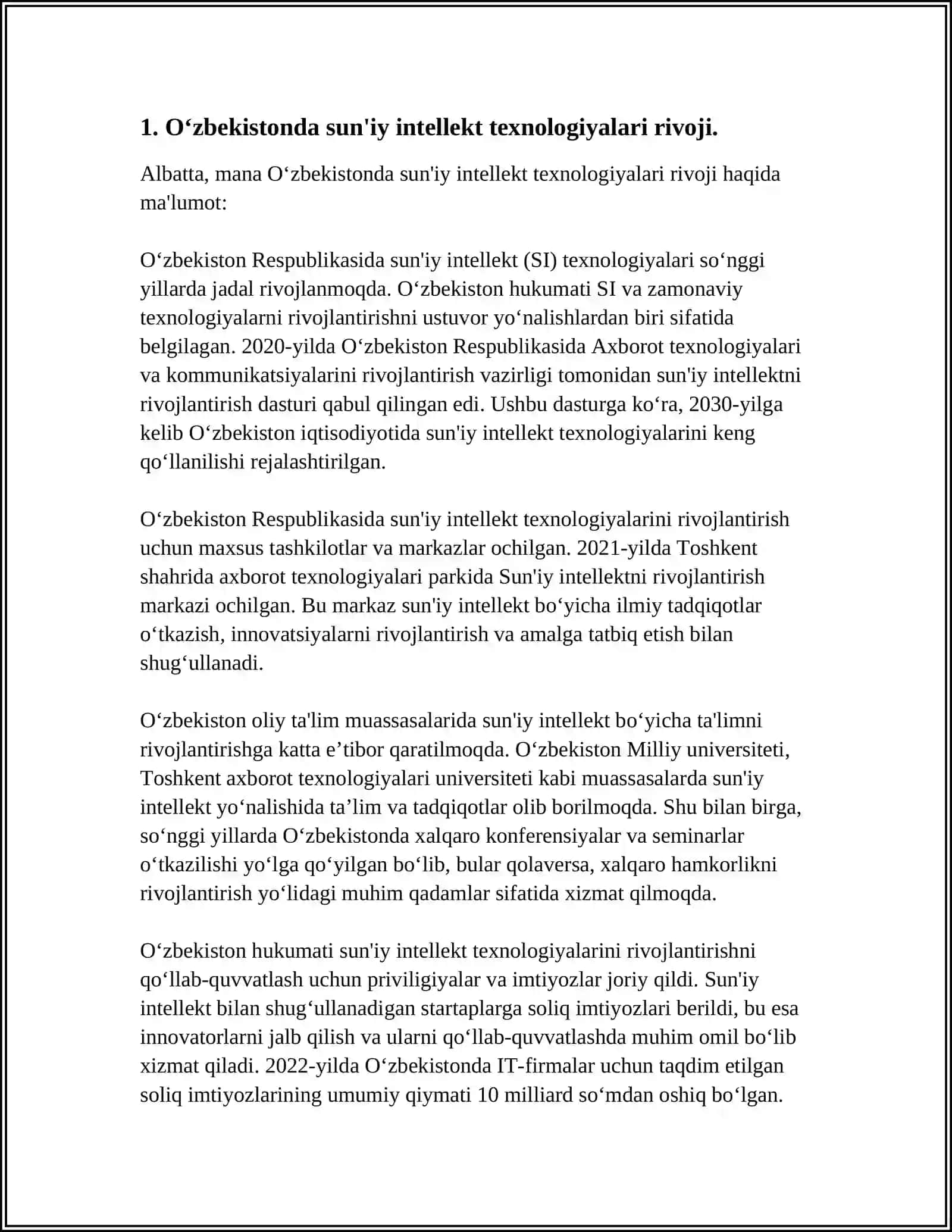 MAMLAKATIMIZDA ILM - FAN SOHADIDA ERISHILAYOTGAN YUTUQLAR 4