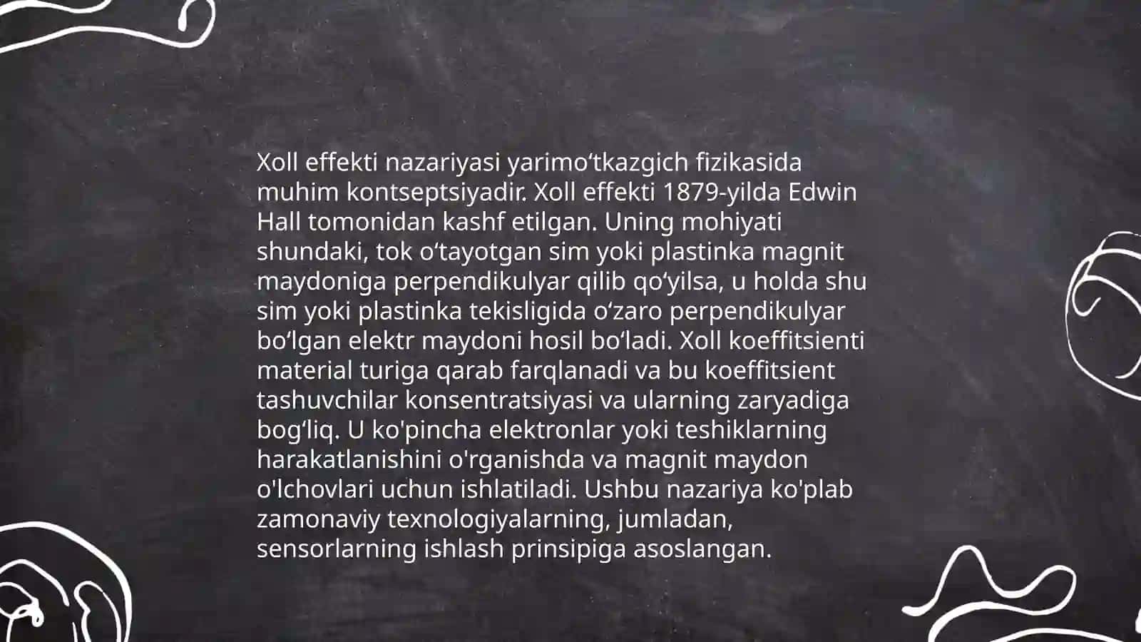 Xoll effekti va uning qoʻllanilishi 4