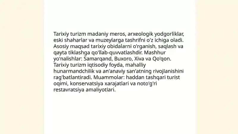 Types of turism 4