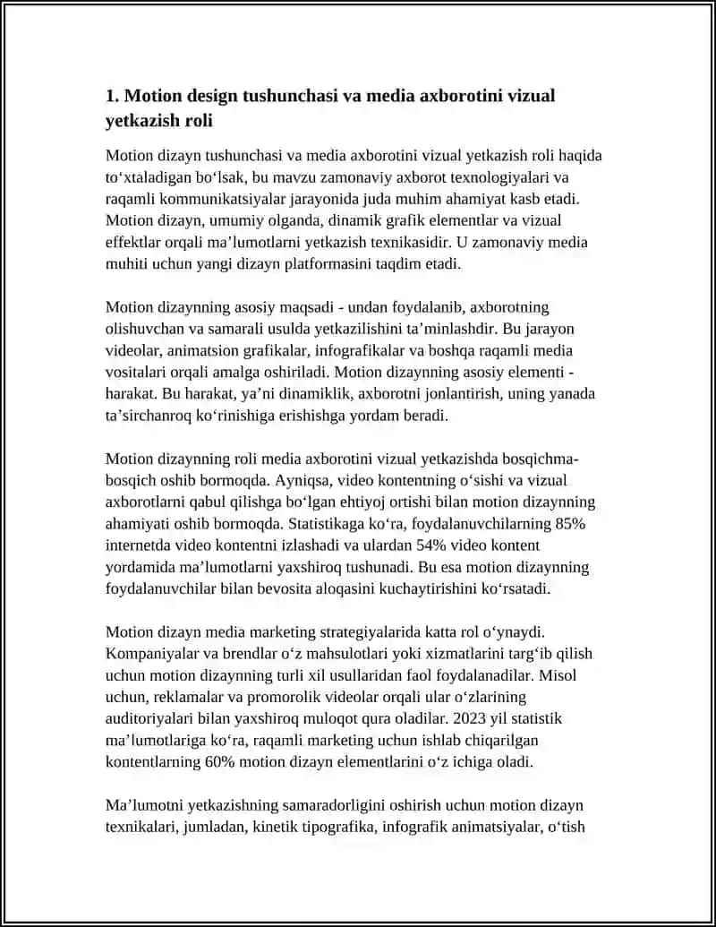 MOTION DESIGN: MEDIA AXBOROTINI VIZUAL YETKAZISH VOSITASI 4
