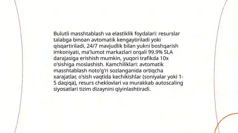 Bulutlik hisoblashning afzalliklari va kamchiliklari 4