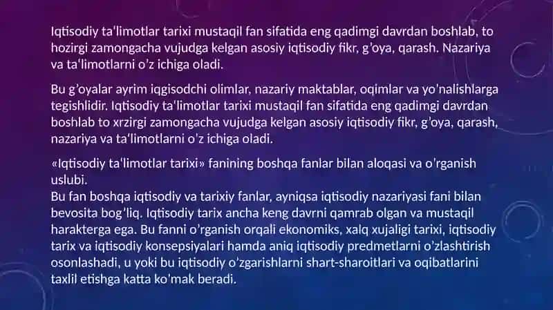 Iqtisodiy ta'limotlar tarixi 4