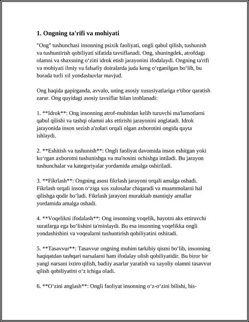 Ong Haqida Tushuncha va Uning Xossalari 4