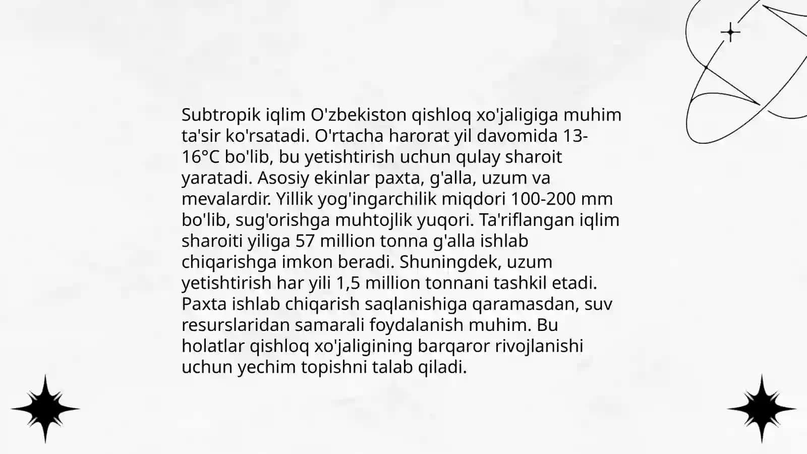 O'zbekiston subtropik iqlim mintaqasi 4