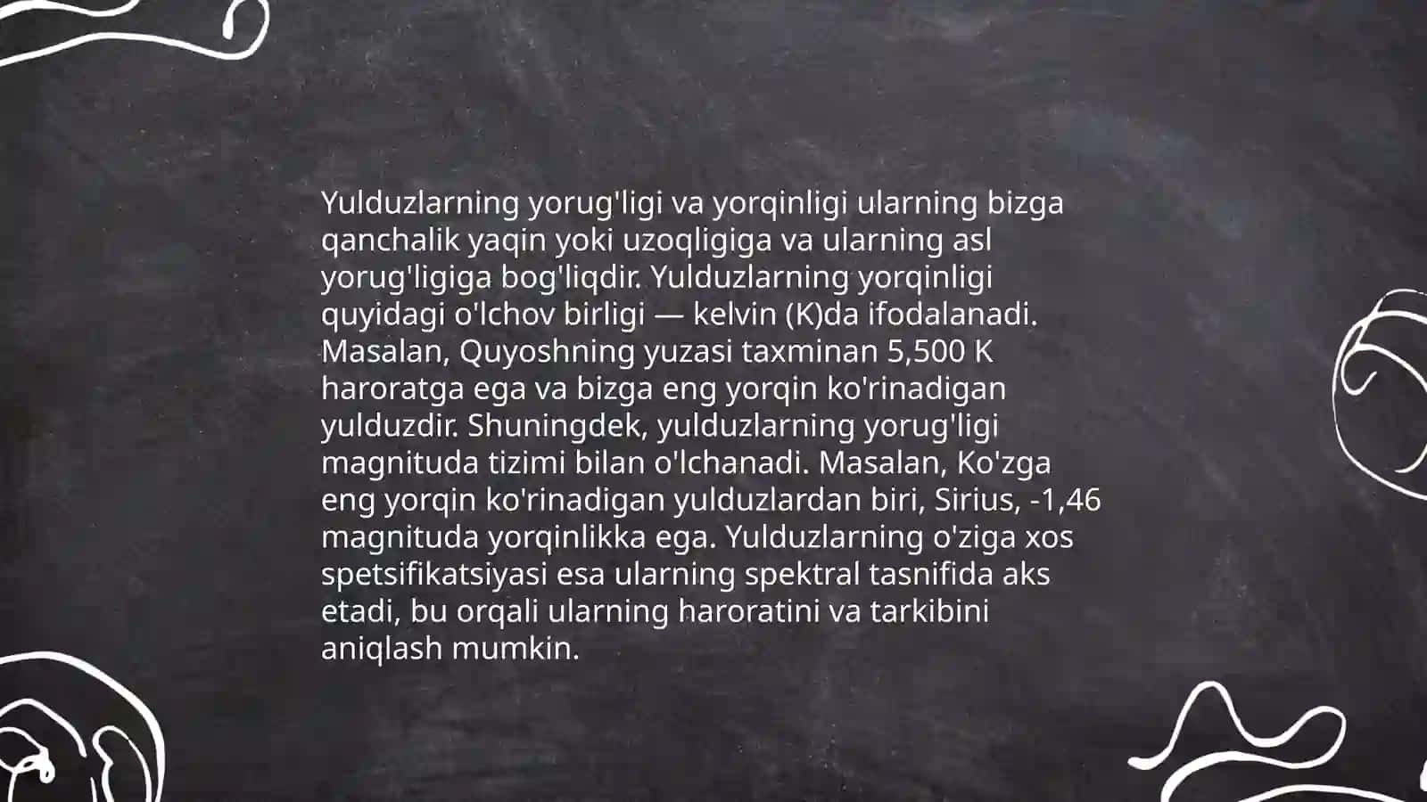 Yulduzlarning fizik xususiyatlari 4