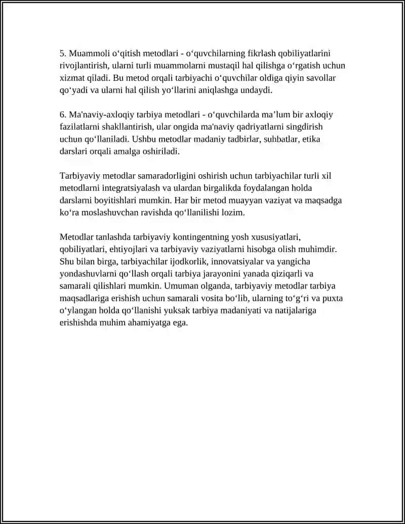 TARBIYANING UMUMIY METODLARI 4