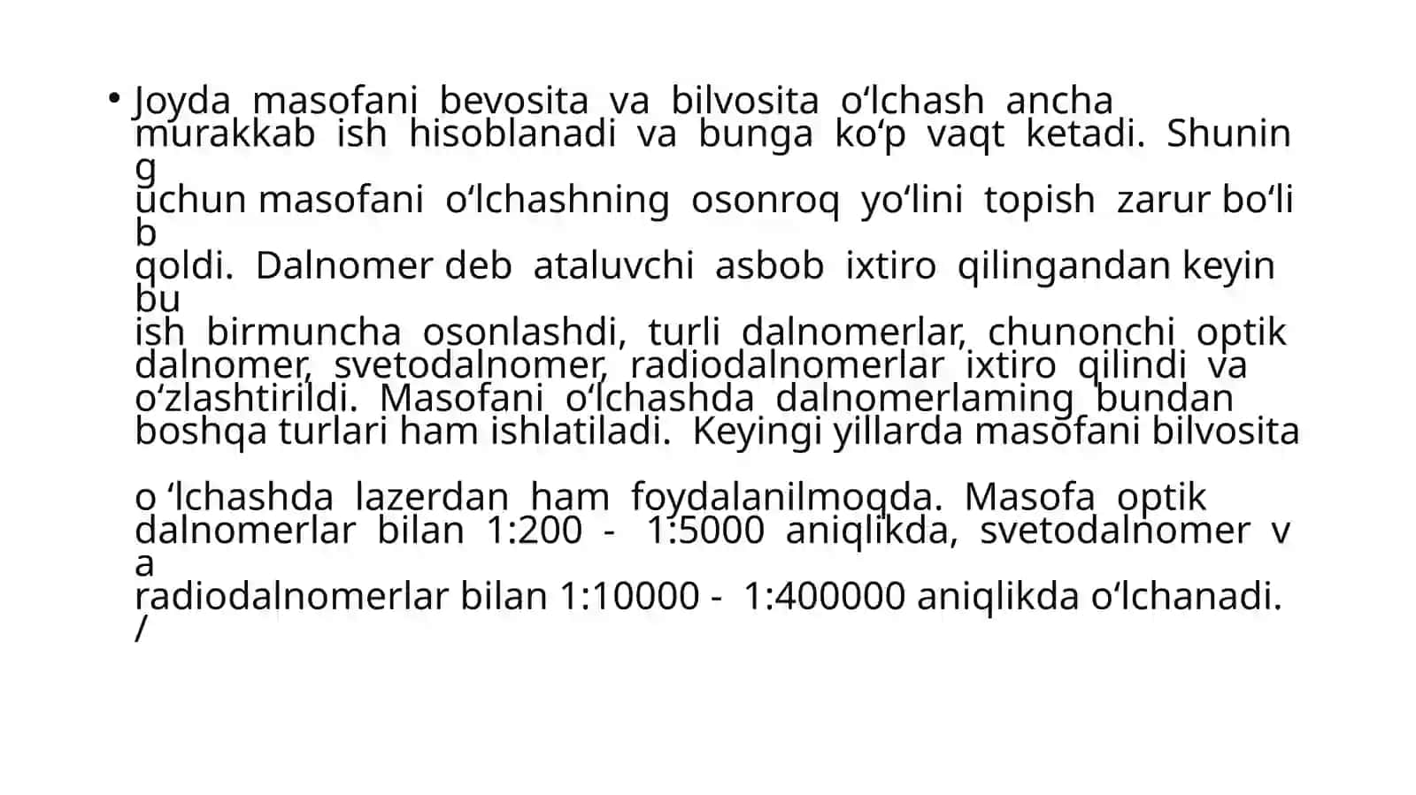 Sputnikaviyo'lchashlaryordamidageodezikturlarnibarpoetish 4