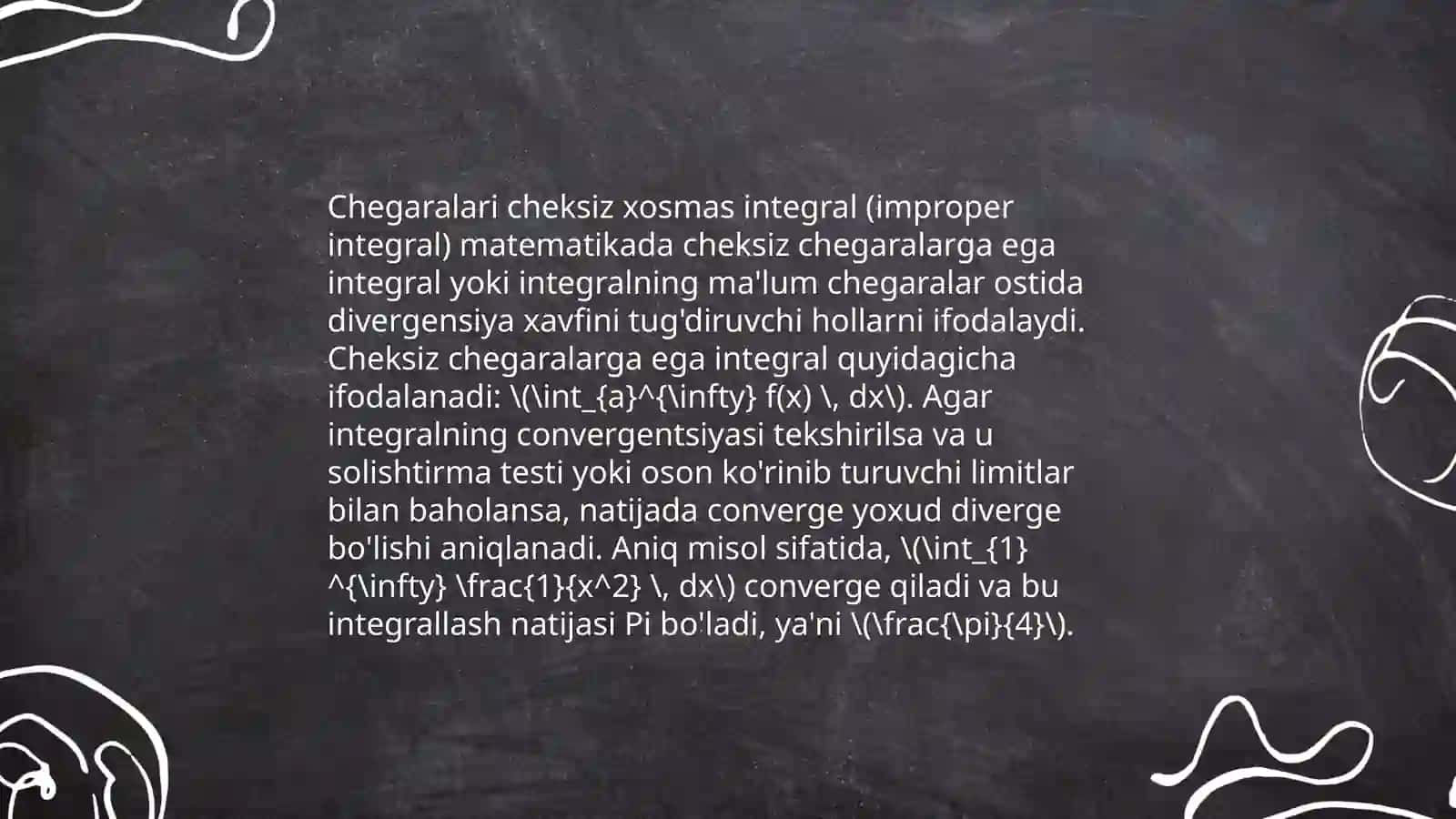 Xosmas integrallar 4