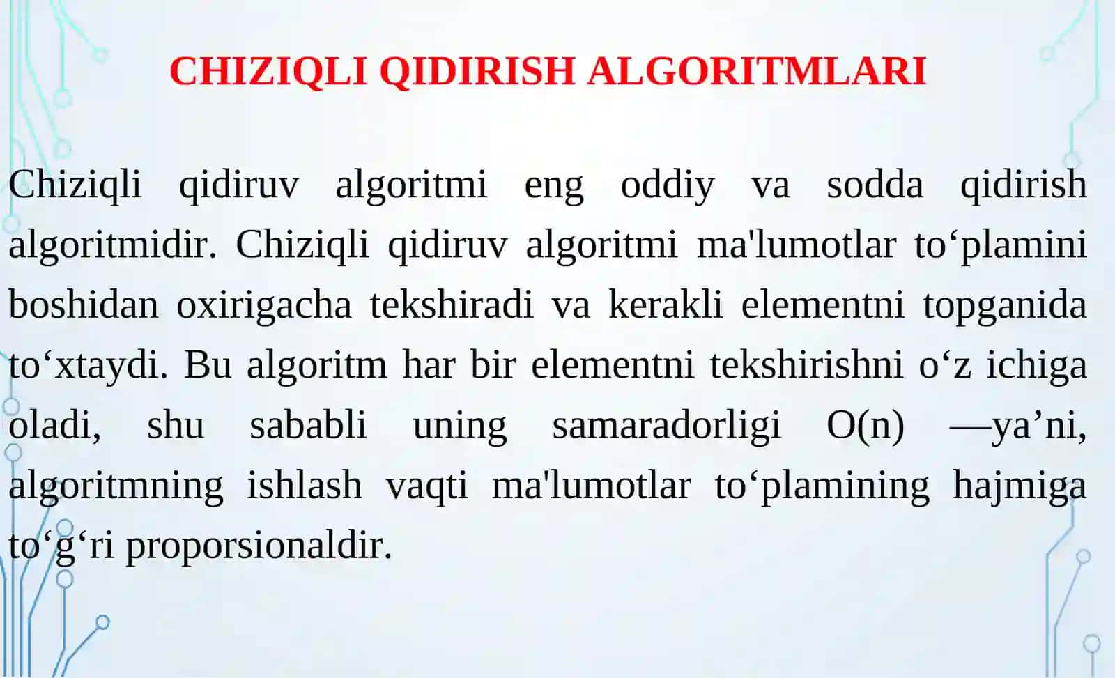 ALGORITMLAR VA BERILGANLAR STRUKTURASI II 4