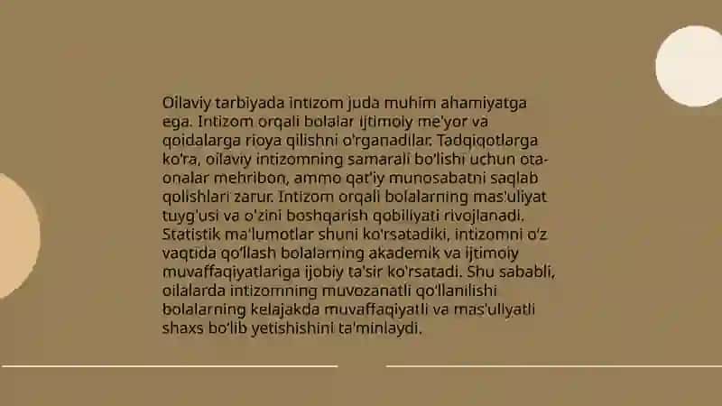 Oilaviy Tarbiya 4