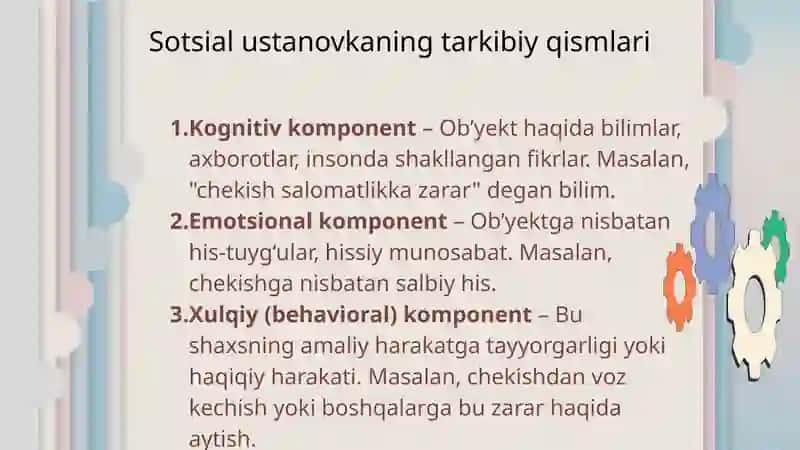 Sotsial ustanovka tushunchasi 4