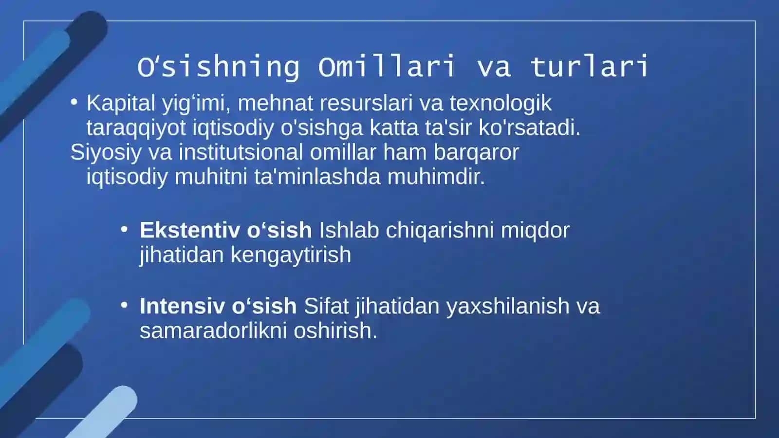 Iqtisodiy Oʻsish: Ta'rifi va Ahamiyati 4