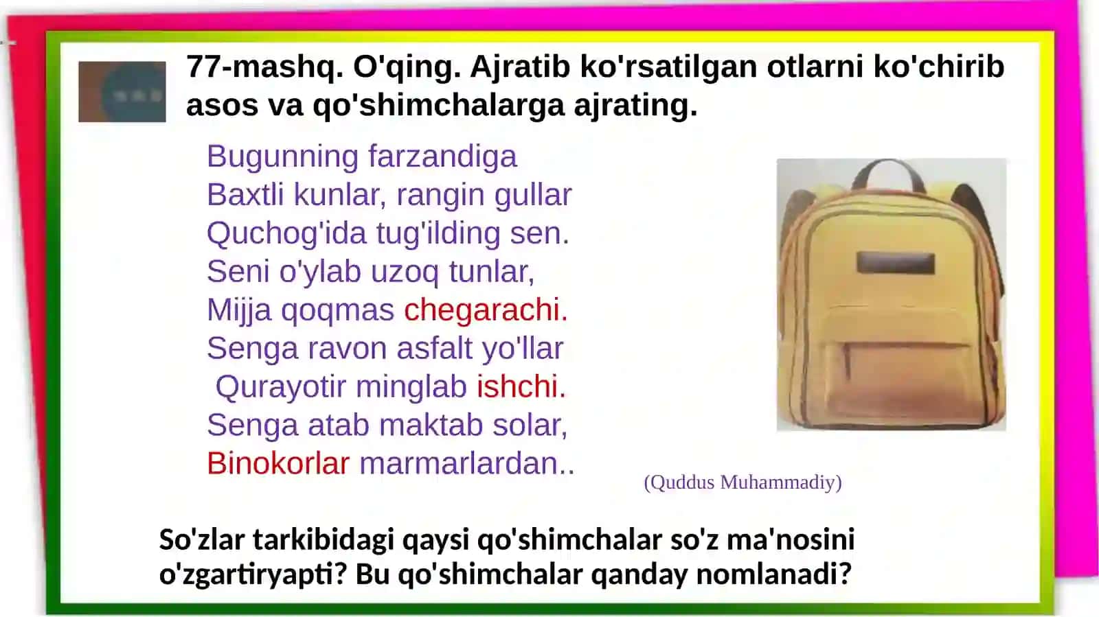 Ot yasovchi qo'shimchalar 4