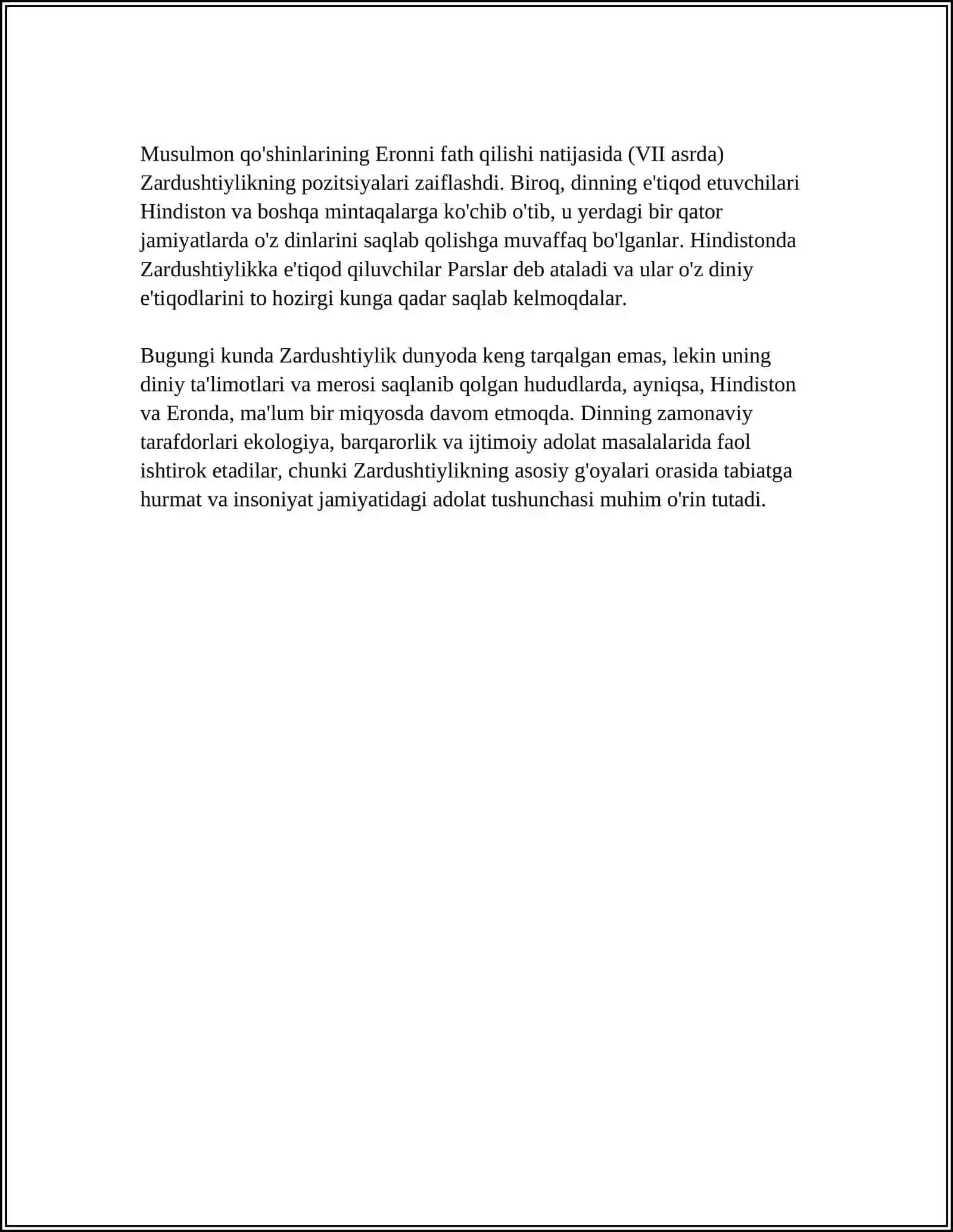 ZARDUSHTIYLIKNING DINIY INYERARXIYASI 4