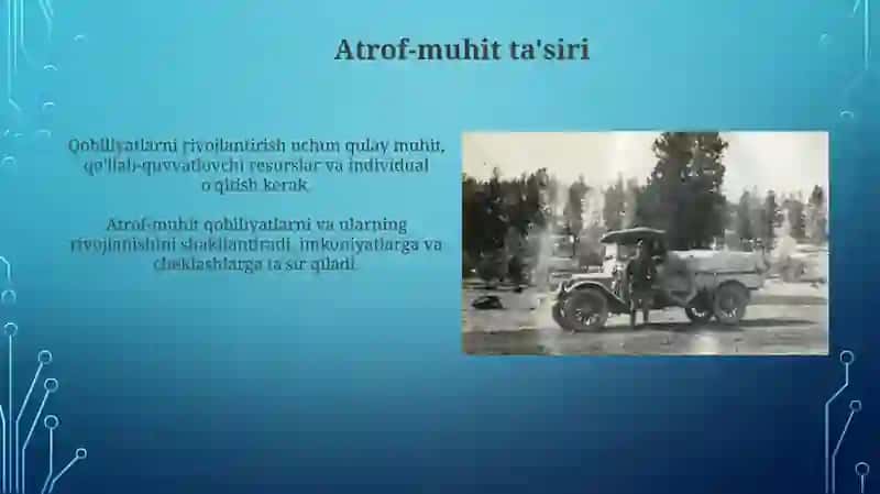 Qobiliyat va uning rivojlanishi 4