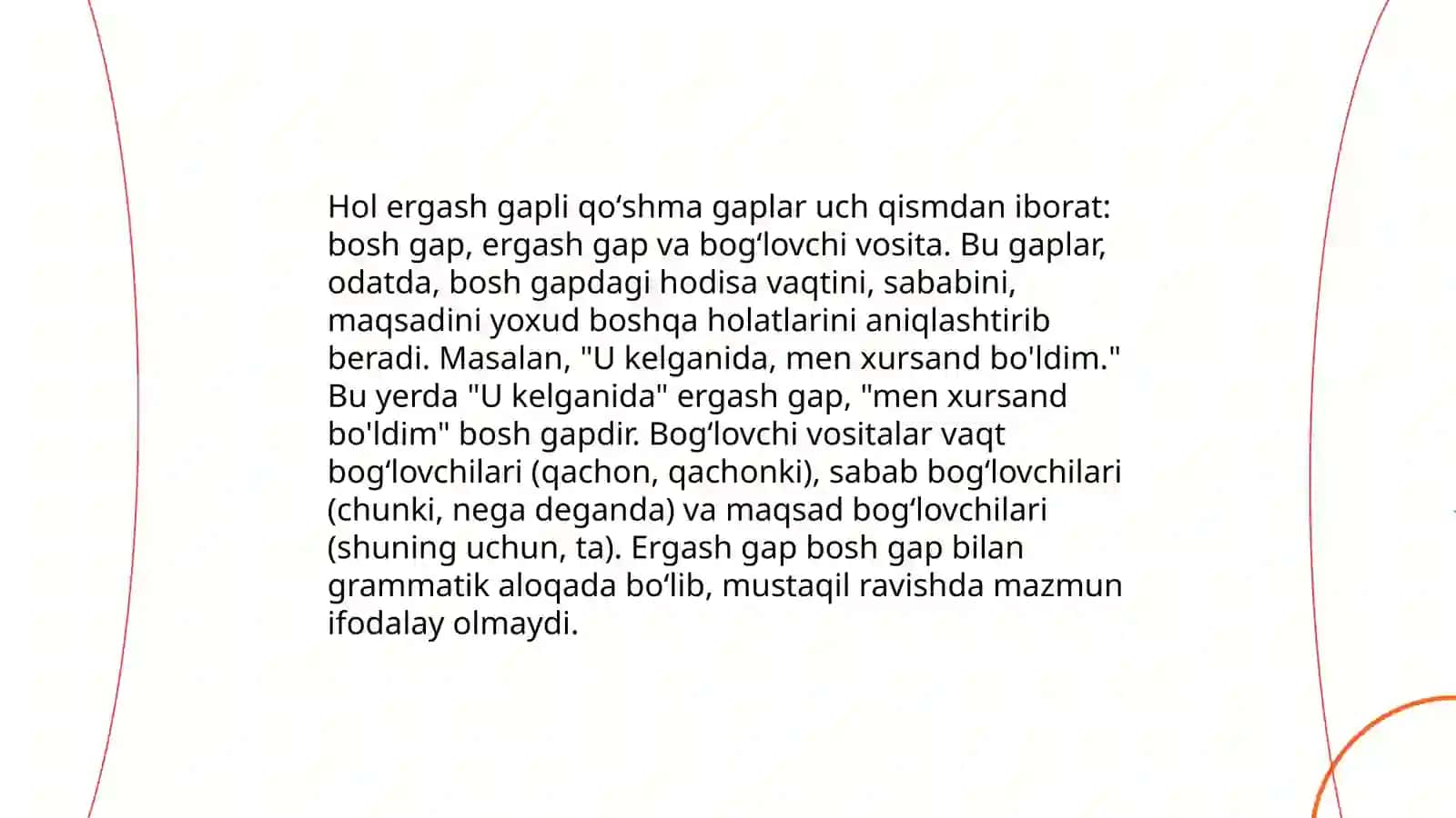 Hol ergash gapli qoʻshma gaplar 4