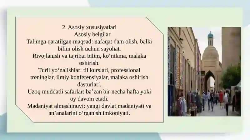 Taʼlim va oʻquv turizmi 4