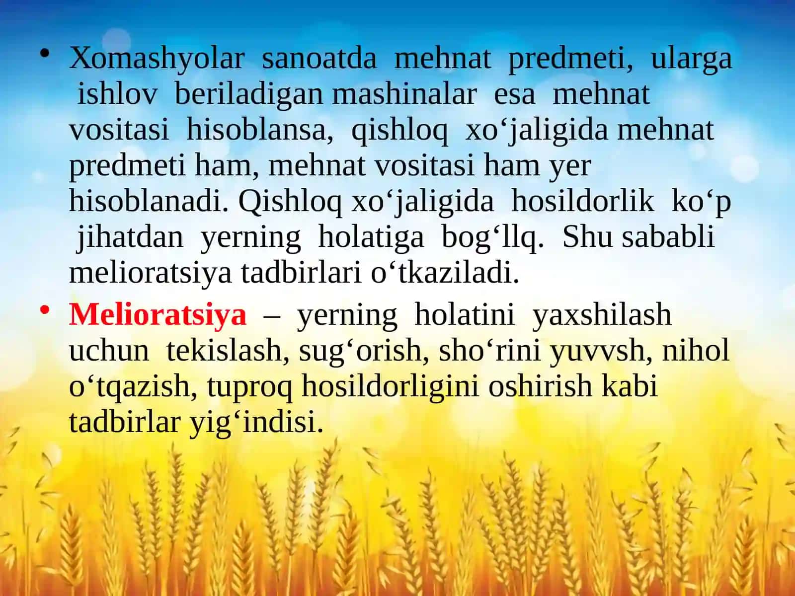 QISHLOQ XO`JALIGI 4