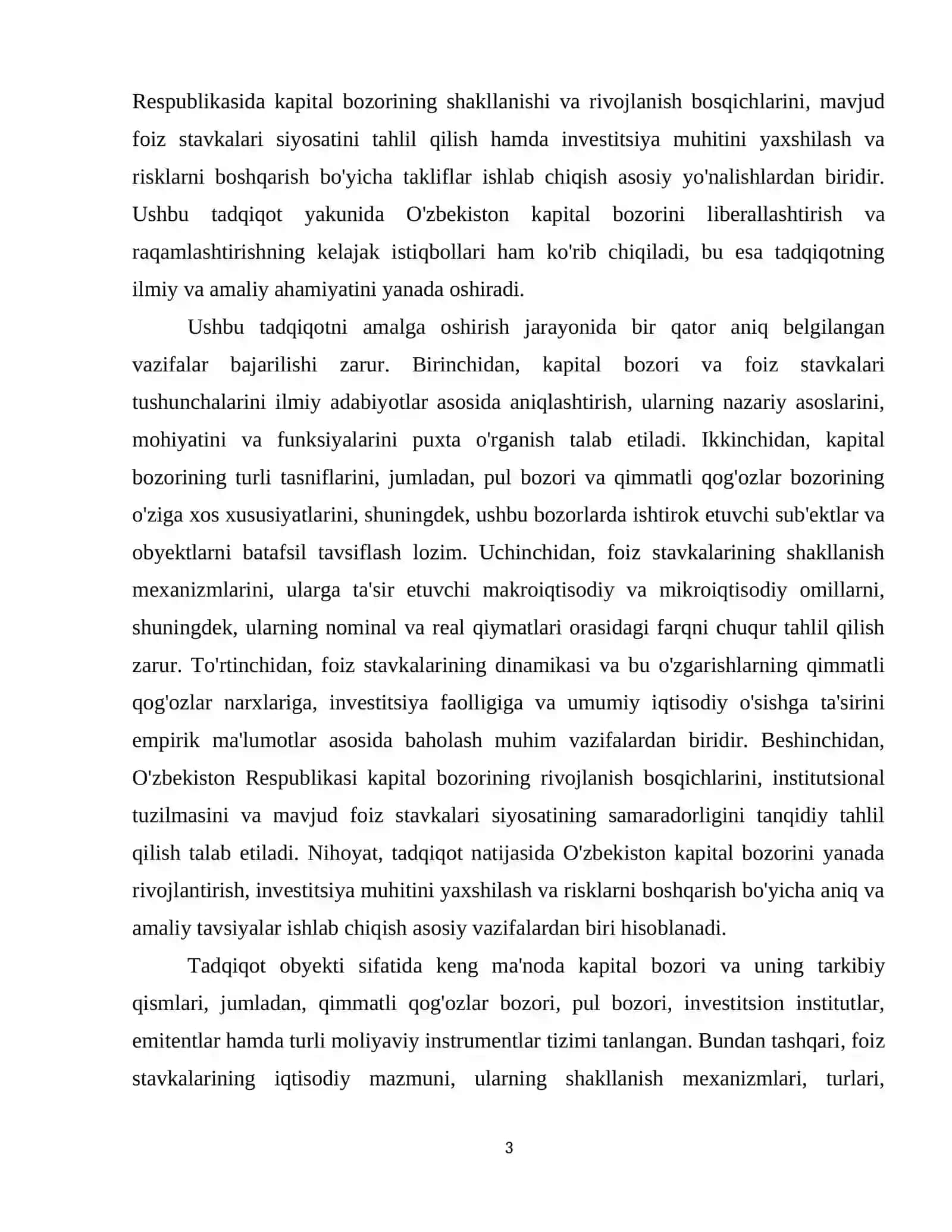 Kapital bozori va foiz stavkalari 4