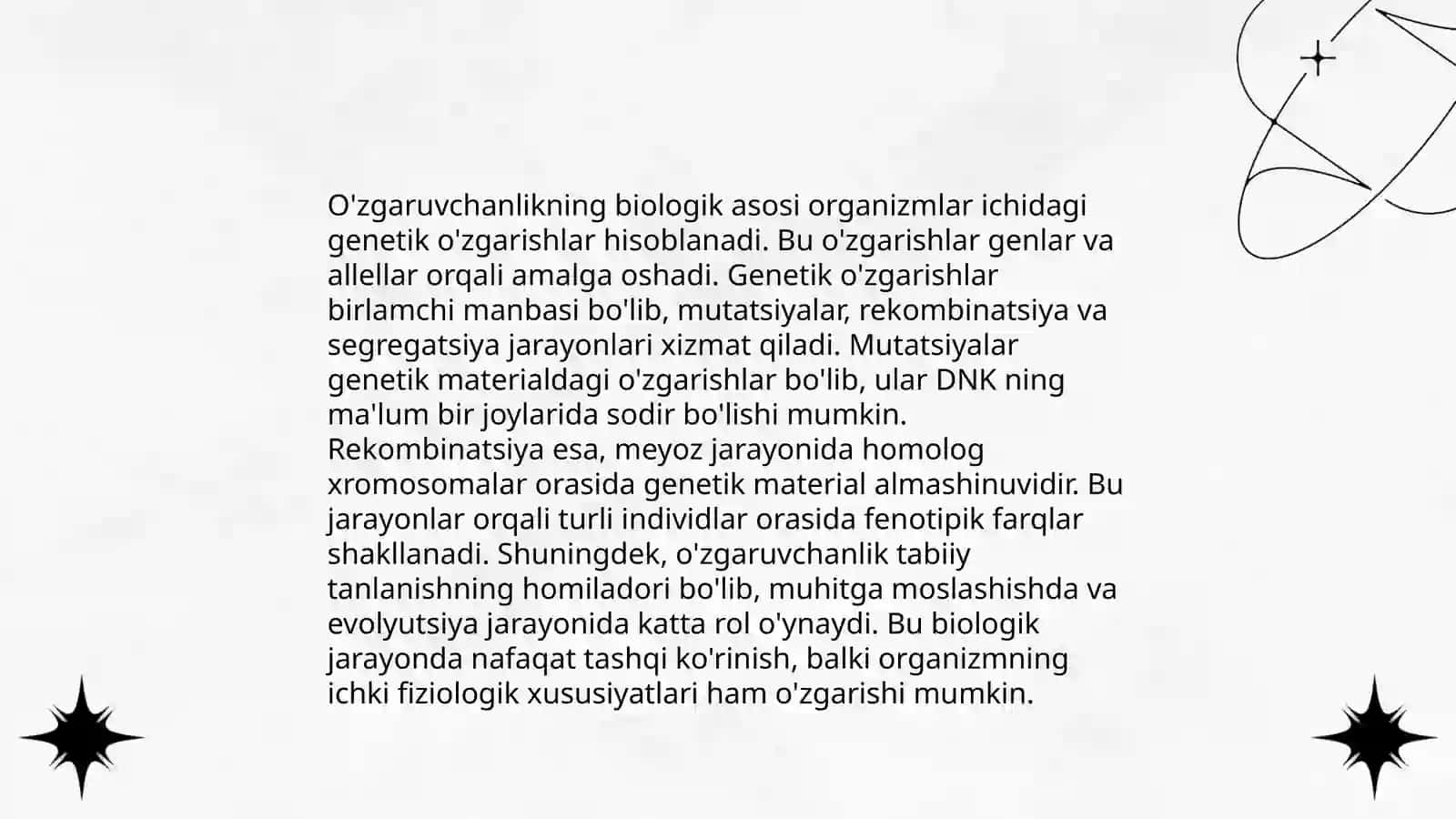 Irsiyat va genetik turli-tumanlik 4