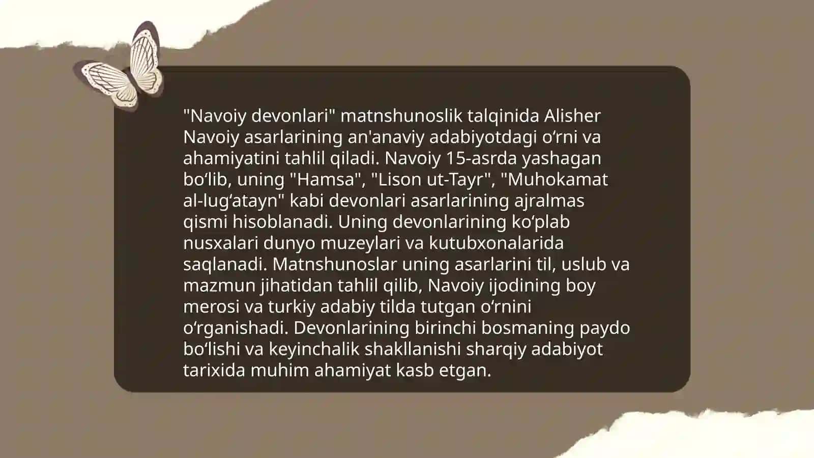 Navoiy asarlari tadbili 4