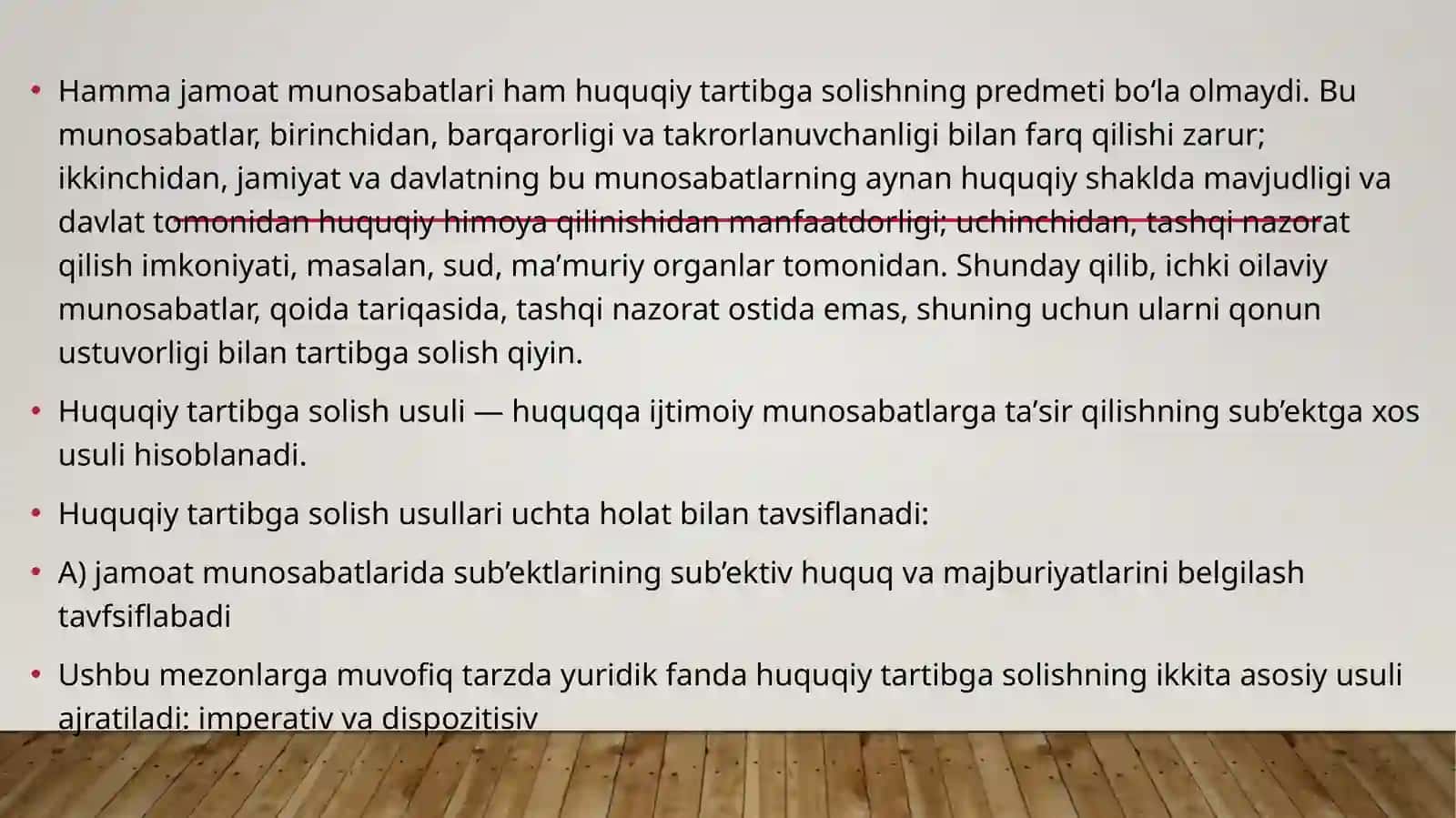 Huquq tizimi haqida 4