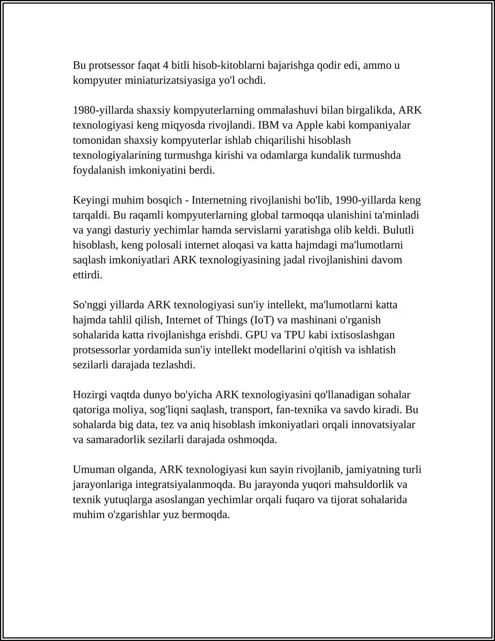 ARK texnologiyasi 4