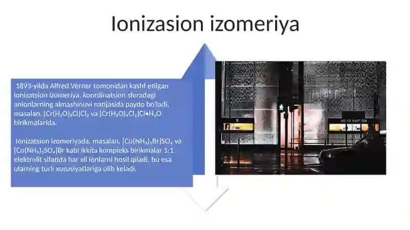 Kompleks birikmalarning izomeriyasi 4