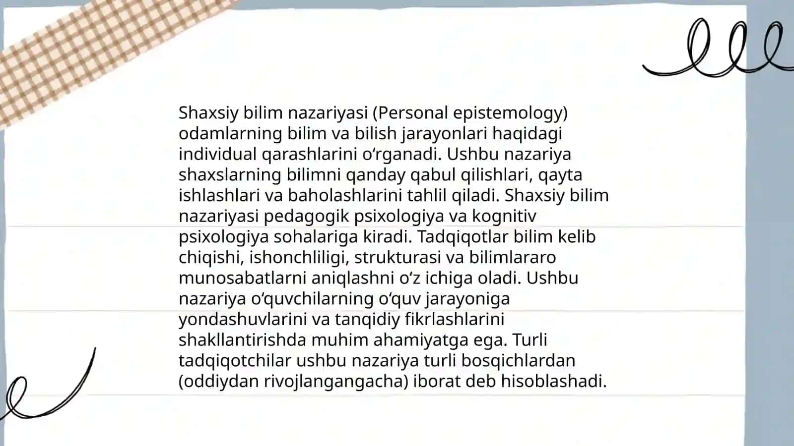 Chet el psixologiyasida shaxs nazariyalari 4